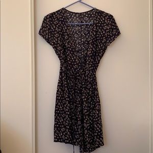Floral wrap dress